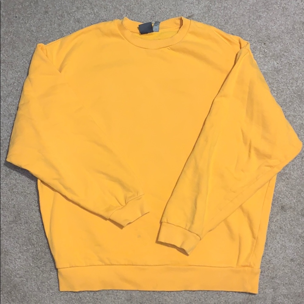 Asos Yellow Crewneck Sweatshirt